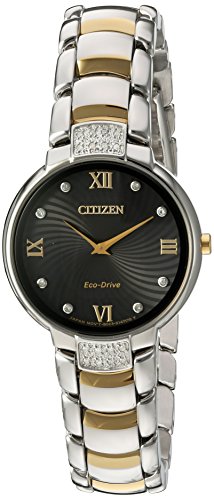 Citizen Women 's ' eco-drive Diamond ' Quartz�X�e�����X�X�`�[��Dress Watch , Color : Two Tone ( Model : ex1464 ? 54e )