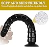 BDSMJOY 340mm Anal Dildo mit Saugnapf,Extra Lange Dildos Analdilos Herren,Analplug Diloschwanz für Frauen Männer,Riesen Dildo Groß Anal Plug Butt Plug,Anal Masturbieren für Männer (Schwarz, M) #4
