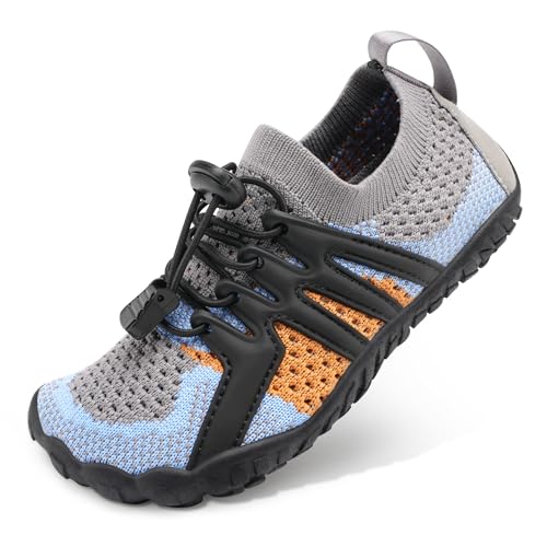 Image of Stelle Water Shoes for Kids Adjustable Laces | Quick Dry Barefoot Non-Slip Shoes with a Roomy Toe Box for Boys and Girls,Beach,Hiking,Toddler to Big Kid