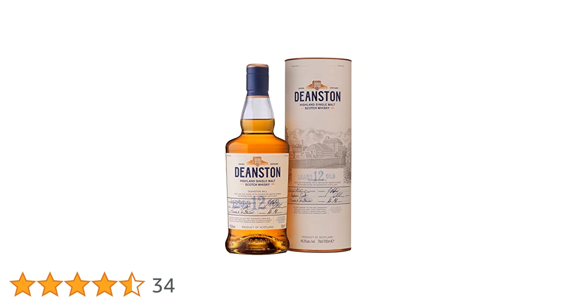 限定値下中！DEANSTON ディーンストン 旧ボトル 2本セット　12年　新品 ディーンストン 12年 ハイランド シングルモルト レビュー動画