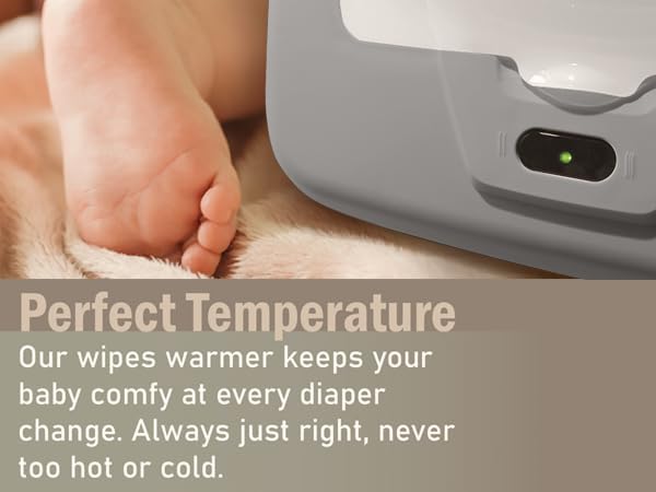 Baby Wet Wipe Warmer, Dispenser, Holder and Case - Easy Press On/Off Switch, Only Available at Amazon - 4