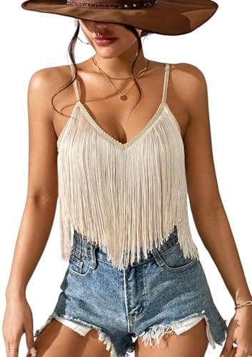 Womens Western Cowgirl Fringe Top - Country Concert Outfits Festi...
