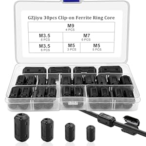 GZjiyu 30 Stk Ferrit Entstörfilter Klappferrit