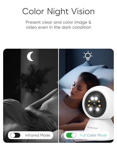 Image of VSTARCAM Inside Cameras for House, 1080P with 5X Zomm, 360 Pan-Tilt, Color Night Vision, Motion Detection, Real-time Alerts, 2-Way Audio, Compatible with Alexa, Cloud & SD Card Storage(up to 256GB)