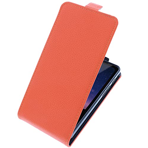foto-kontor Cover compatible with CAT S75 flip-style mobile phone case orange, Flip Orange