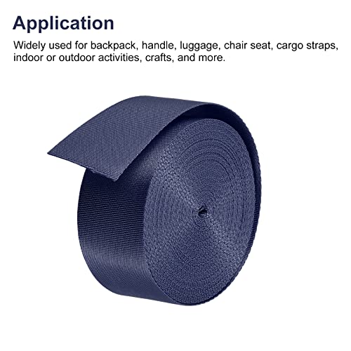 Image of Nylon Webbing Strap, 10 Metres, 1 inch /1.5 inch /2 inch Width, 0.7 mm Thickness (Grey, 1.5 inch)