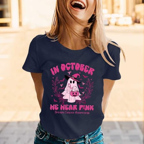 T-shirts graphiques roses à fleurs pour un look de bureau décontracté - 2