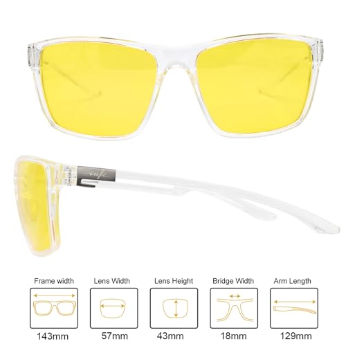 INFI Night Driving Glasses for Men Women Anti Glare Polarized HD Night Vision Yellow Lens2