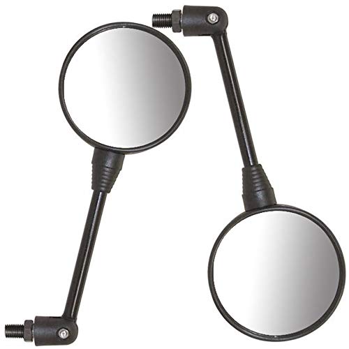 Espelho Par Retrovisor Micro Redondo 90 Graus Articulado Universal Moto Honda (24938)