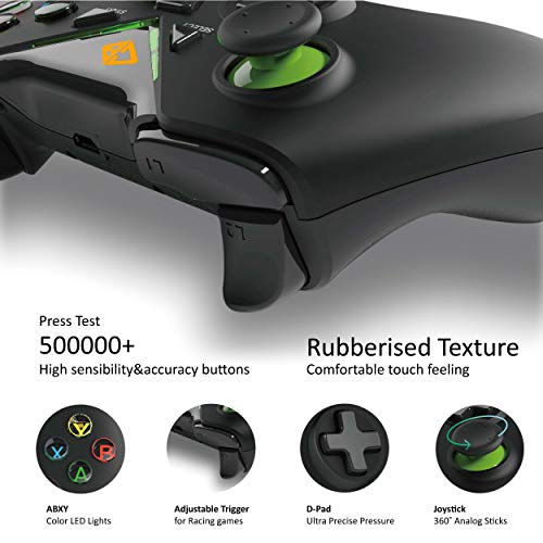 Cosmic Byte C3070W Nebula 2.4G Wireless Gamepad for PC supports Windows XP/7/8/10/11, Sensitive Triggers, Upgraded with USB C Port, Rubberized... - Image 3