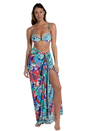 La Blanca Women's Swimsuit Beach Cover Up Pareo, Multi//Tropics Of Tropez, One #TOP14