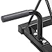 Yaheetech Horizontal Barbell Bumper Plate Rack Holder Olympic Bar Storage Rack with Handle and Wheels,Black