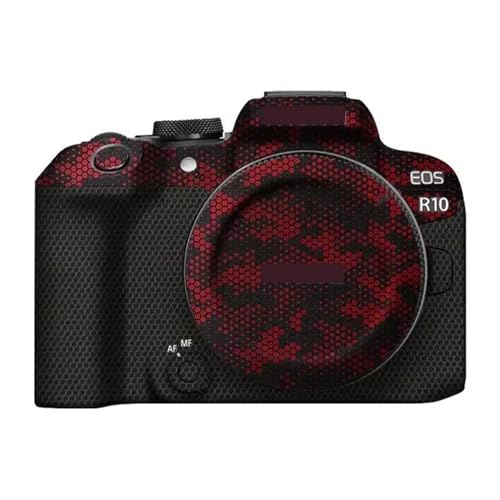 に適合する Canon EOS R10用プレミアムカメラプレミアムステッカー保護フィルム傷防止スキン(マンバレッド)