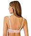 Rosme Women's Balconette Bra with Push Up Effect – Plus Size Sexy Lace Demi Half Cup Bra – Lightly Padded Underwired Low Cut Mesh Design Grand, Beige, Size 40DD