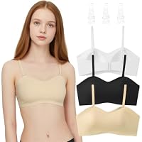 Sunvivid – Mädchen Training BH Sport-BH 3er-Pack Bügellose Nahtloser Ba