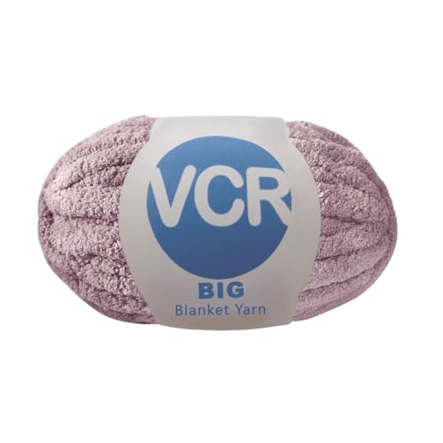 Image of VCR Liac Yarn, 200 Grams Big Chunky Hank, 22 Meters Length, Suitable for Knitting Blankets and Pillows, 100% Polyester Yarn Ball for Crochet DIY, Soft Threads, Pack of 1