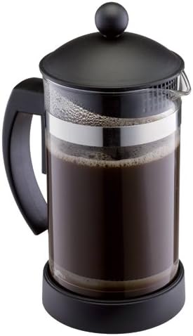 Miniatura 4 de ZUCCOR Milano - Cafetera negra gourmet resistente al calor (borosilicato), 32 onzas