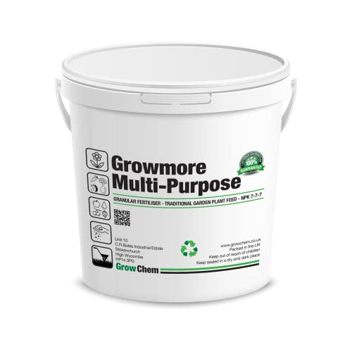 Growmore General Purpose Fertiliser Granules (1Kg Bucket) Growmore 7-7-7, All Round Fertiliser for...
