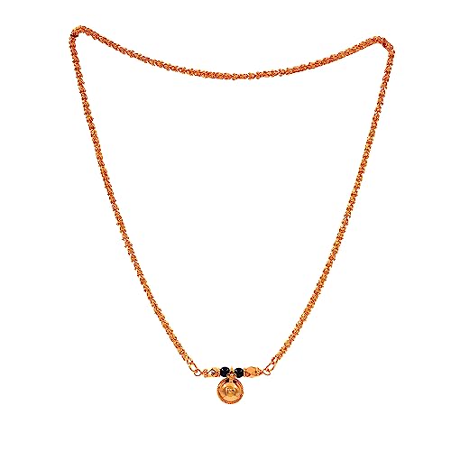 Image of Radha's Creations LONG 30 inch Mangalsutra LONG with Tali One Gram Gold for Women