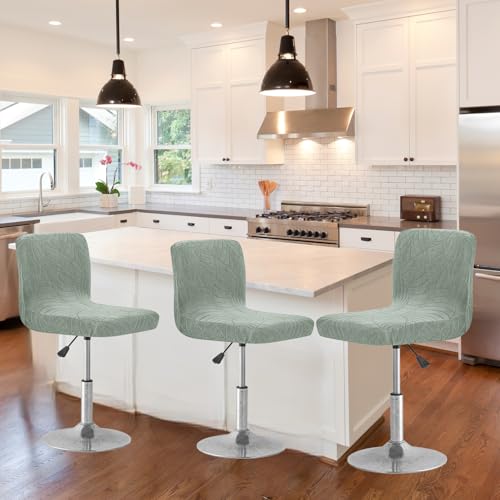 Image of Chair Covers Bar Stool Cover 4pc Bar Chair Cover Swivel Bar Stool Slipcover