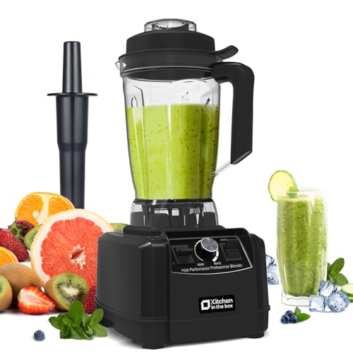 Kitchen in the box Mixer, 1500W Hochleistungs Standmixer 2L mit großem Fassungsvermögen, 8...