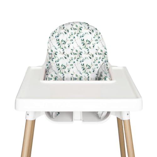 Image of Nibble and Rest Highchair Insert Cover, Compatible for IKEA Antilop Highchair, High Chair Accessories Stain-Proof and Wipeable Insert Cover (Cushion NOT Included)(Botanical)
