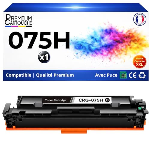 Toner compatible CRG075H pour imprimantes Canon i-SENSYS LBP 646Cdw et MF 664Cdw