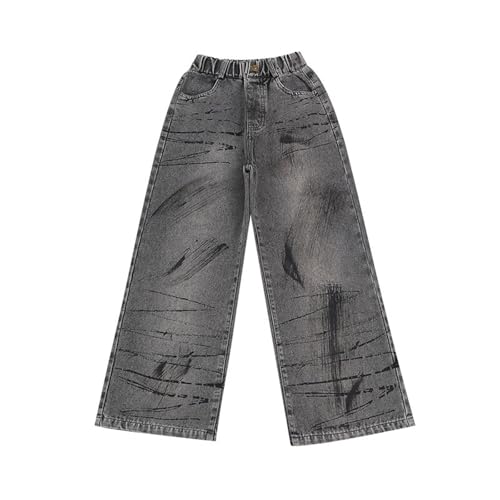 Betadog Cute Baggy Pants for Girls Sweatpants Pants Girls Elastic Waist Wide Leg Jeans Trendy Jogger Trousers