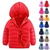 Veste rembourrée chaude pour enfants : fabriquée en rembourrage de qualité, légère, douce pour la peau, douce et confortable, chaude, thermique. Convient pour les garçons et les filles âgés de 1 à 15 ans, manteau bouffant zippé avec poches, chaud et coupe-vent, confortable pour garçons et filles