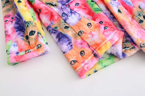 Jxstar Girls Bathrobes Kids Hooded Robes Plush Fleece Pajamas Soft Coral Sleepwear4