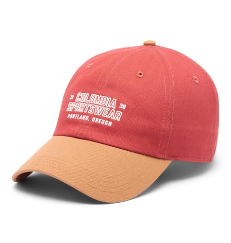 Image of Columbia Unisex Provisions Ball Cap, Lemon Wash /Mountain Landscape