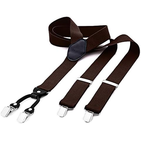 DonDon tirantes con clips de cuero en forma de Y Cover