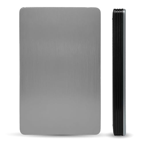 1TB External Hard Drive, USB 3.0 Portable External HDD, High-Speed Data Transfer & Backup Storage for Laptop, Desktop, PC, & Gaming Console – Silver