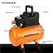FORNAX 3 Gallon Portable Air Compressor, 110 PSI Hot Dog Air Compressor, Oil Free
