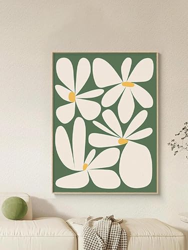 Toile chrysanthème botanique encadrée 21x30cm haute définition - 2