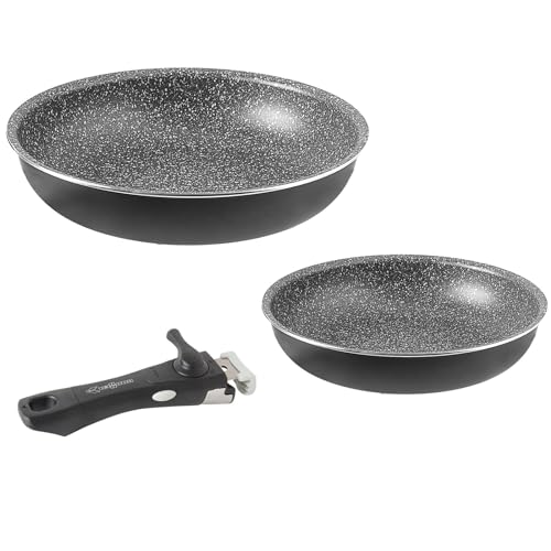 Juego de macetas de Pirata Brunner con diámetros de 28 y 22 cm para ahorrar espacio