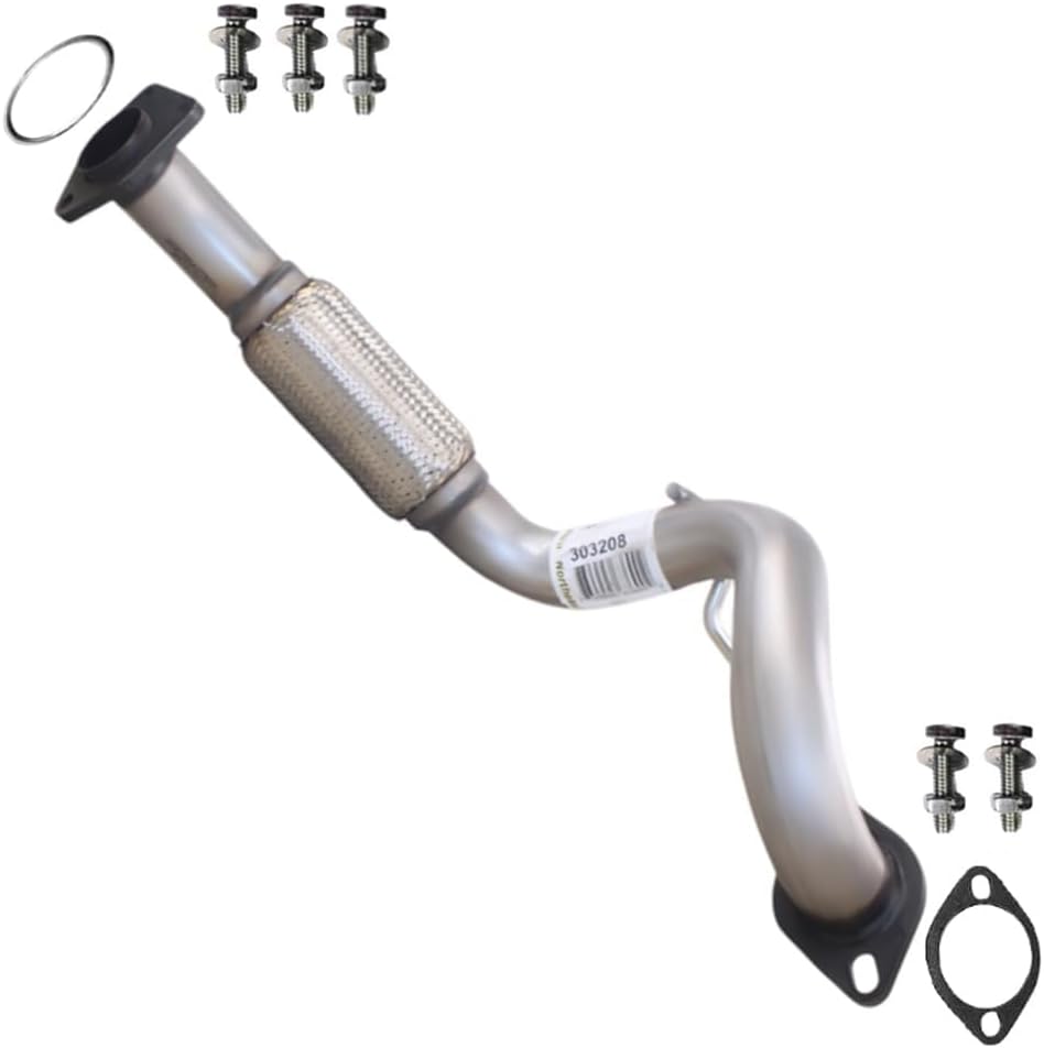Exhaust Front Flex Pipe Compatible with Nissan Rogue 2014-2019 2.5L | Stainless Steel | Northeastern Exhaust | Includes Gaskets and Bolt Kit | Direct-Fit Replacement