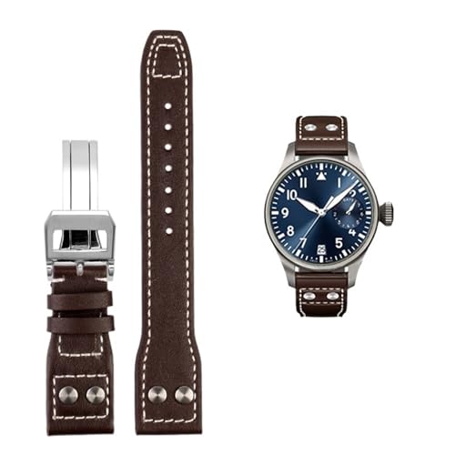 Bracelet de montre en cuir 21mm 22mm 20mm pour IWC PILOT Mark