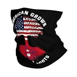 sciarpa a tubo american grown with nepalese roots nepal flag bandana versatili protezione del viso per snowboard, arrampicata, equitazione