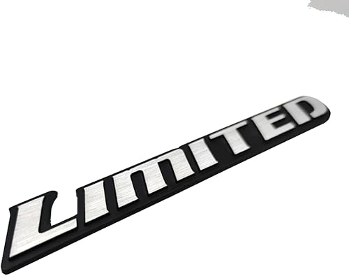 Miniatura 7 de Emblema de coche de metal de lujo limitado logotipo insignia premium Racing guardabarros lateral Sport Trasero Maletero Calcomanía (plata negro)