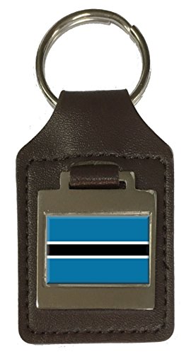 Porte-clés en cuir gravé du Botswana, votre compagnon de route quotidien