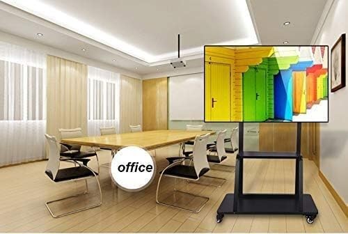 Soporte móvil para TV con ruedas y estante universal miniatura 3
