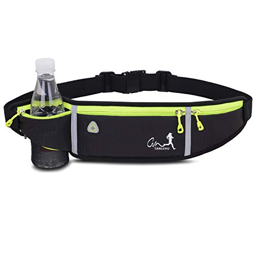 BRZSACR Riñonera Deportiva, Mochila Impermeable para Correr para Practicar Senderismo, Viajes Ligeros, Gran Capacidad, no Rebota, con Agujero de Auriculares,Puede Almacenar Teléfonos móviles