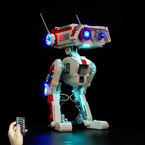 Rorliny Led Light Kit for Lego Star Wars BD-1 75335 Toy Building Set, Upgrade RC Version Lighting Set Compatible with 75335 - Lights Only, No Models