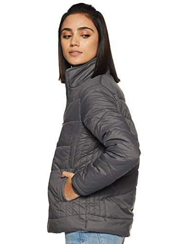 Image of Qube Fort Collins Women's Regular-Length Bomber Jacket - Comfortable, Stylish Casual Outerwear for Winte