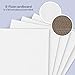 Golden State Art, 25 Pack 8.5x11 One-side White Corrugated Cardboard Sheets, Flat Cardboard Inserts Layer Pads for Mailing, Packaging or Art Crafts photo backing (1/16