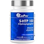CanPrev 5-HTP 100, 60 V-Capsules - 5-Hydroxytryptophan with Co-Factors Magnesium and B6-5HTP Supplement for Sleep & Cognitive Clarity - Supports Relaxation & Restful Sleep - Vegan Friendly