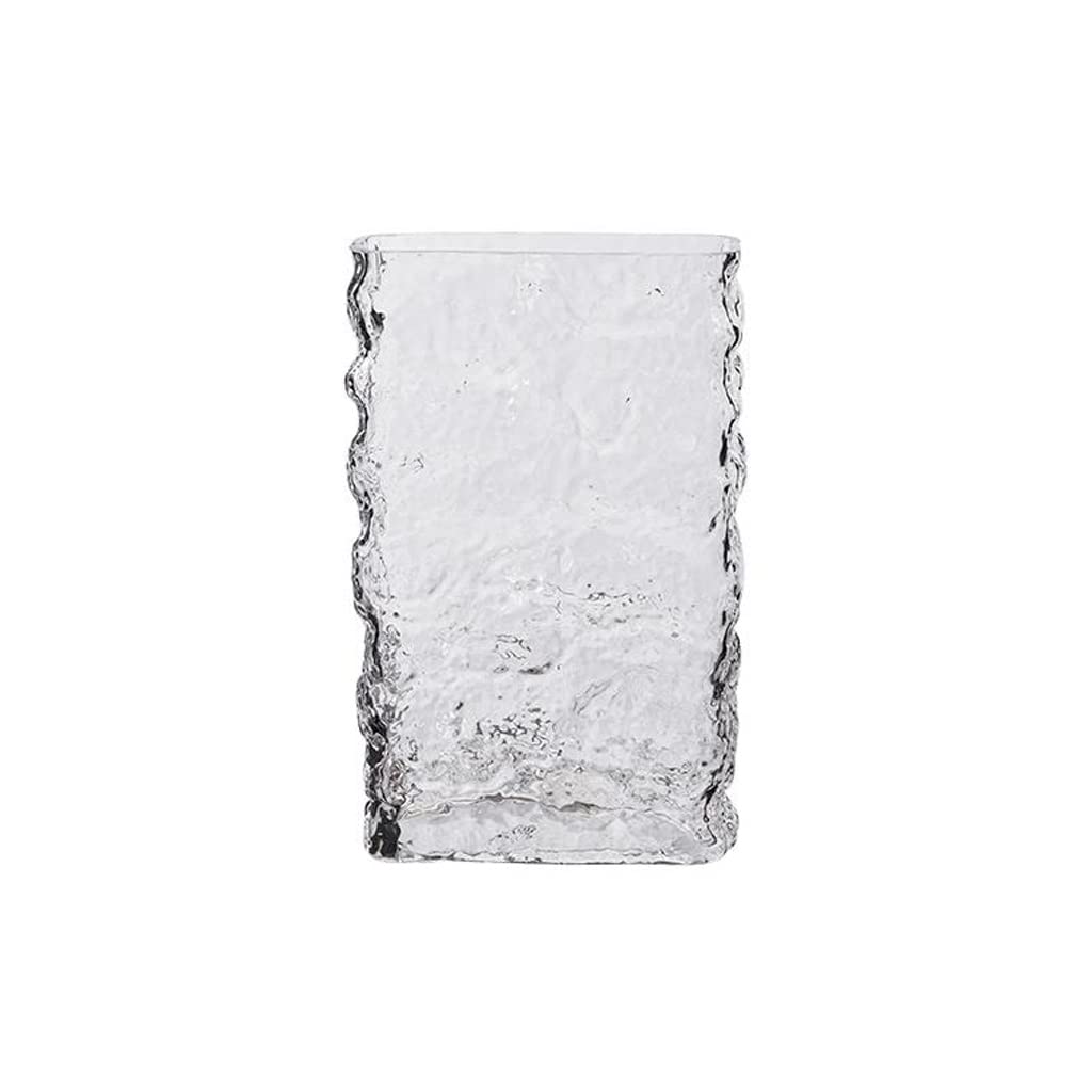 Vase d'eau en verre au design glacier blanc pour décoration raffinée