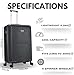 FLYMAX 29" Large Suitcase 4 Wheel Lightweight Luggage Hard Shell Travel Case Hold Check in Fits 23kg - 27kg + 3 Digit Lock Suitcase Large + Telescopic Handle 100 Litre Capacity
