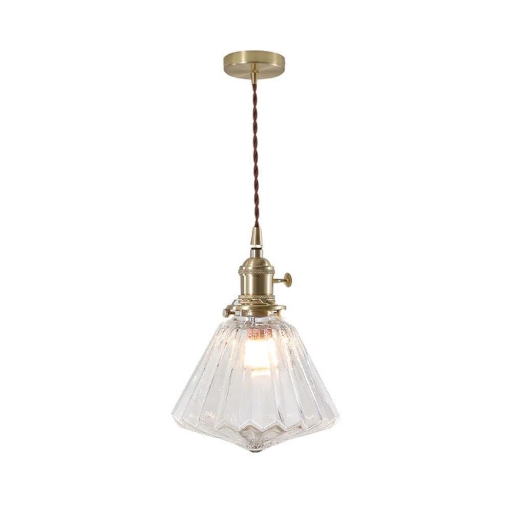 Lampe suspendue LED en verre réglable mini single pour éclairer un petit espace